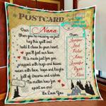 personalized we love you postcard quilt blanket d2448642