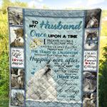 personalized wolf to my husband quilt blanket from wife i love you forever and always great 0