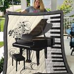 piano and keys quilt blanket great customized gifts for birthday christmas thanksgiving perfect 1