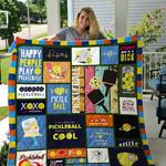 pickleball i was playing pickleball before i was cool quilt blanket great customized blanket 0