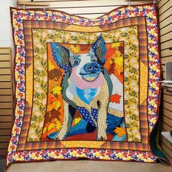 Pig Art Quilt Blanket Great Customized Blanket Gifts For Birthday Christmas Thanksgiving