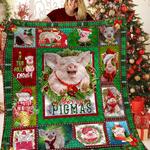 pig christmas bbb221051mh quilt blanket d2445722