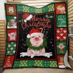 pig christmas quilt blanket d2452843