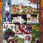 pig farm animals quilt tdhal d2486920