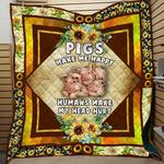 pigs sunflower quilt tdhhe d2486644