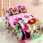 pink minnie mouse duvet cover set single twin bed linen girl kids bedding set cartoon childiren