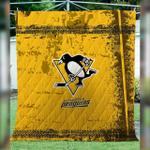 pittsburgh penguins playing ice hockey quilt blanket great customized blanket gifts for birthday 0