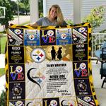 pittsburgh steelers to my brother love sister quilt d2421232
