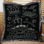 pixar toy story neon light aliens tapestry throw quilt d2422565