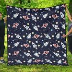 planet spaceship cl12100538mdq quilt blanket d2481603