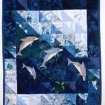 playing dolphins clp0107085 quilt blanket d2483487