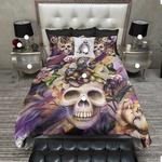plum and gold floral skull clp1910129tt bedding sets d2232585