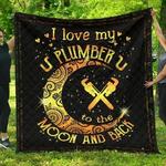 plumber i love my to the moon quilt tdhmd d2487365