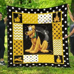Pluto Cute Cartoon Fan Gift Idea Quilt