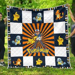 Pokemon Pikachu While Premium Quilt Blanket  Quilt