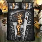poker skull queen bedding set bedroom decor d2115133
