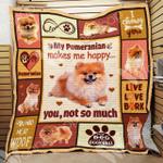pomeranian dog quilt blanket dhc0602620td d2482340