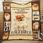 pomeranian dog quilt tdhyi d2487065