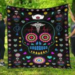 premium skull nurse christmas quilt gift home decor quilt d2420117