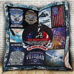 Proud Air Force Veteran Quilt Tt48Mk-0708  Quilt