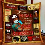 proud black nurse quilt blanket d2448598
