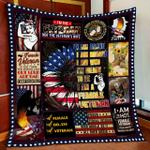 proud female veteran quilt blanket d2448747