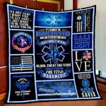 proud the title paramedic quilt blanket d2448754