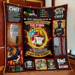 proud to be a chef quilt blanket d2448307
