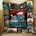 proud trucker quilt bt071408 quilt d2420269