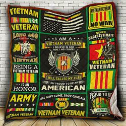 Proud Vietnam Veteran Quilt -Bt06_1408  Quilt