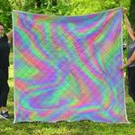 psychedelic holographic trippy cl17100475mdq quilt blanket d2483483