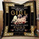 pug girl blanket th0907 quilt d2413992