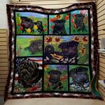 pug kiss and make up quilt blanket dhc0201201075td d2482466
