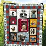 pug love dd08100184cl quilt blanket d2414367