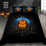 pumpkin lantern halloween printed bedding set bedroom decor d2140320
