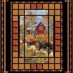 Pumpkin Patch Tractor Farming Hur Quilt Cysiyh
