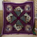 purple sewing quilt blanket quilt d2417098