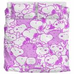 purple snoopy bedding set d2212671