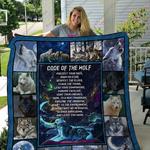 qd code of the wolf ver 2 quilt blanket d2449833