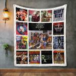 quiet riot album covers quilt blanket d2449227