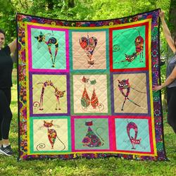 Quilt Blanket For Cat Lovers 03 Dhc02012046Td