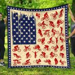 quilt cyclist flag quilt d2420093
