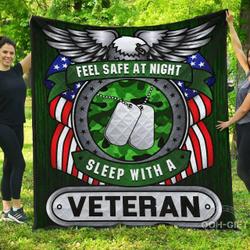 Quilt  Veteran  Feel Safe At Night Sleep With A Veteran  Quilt