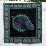raven with rune viking cl2100426mdq quilt blanket d2481669