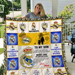 real madrid to my son love mom quilt d2423096