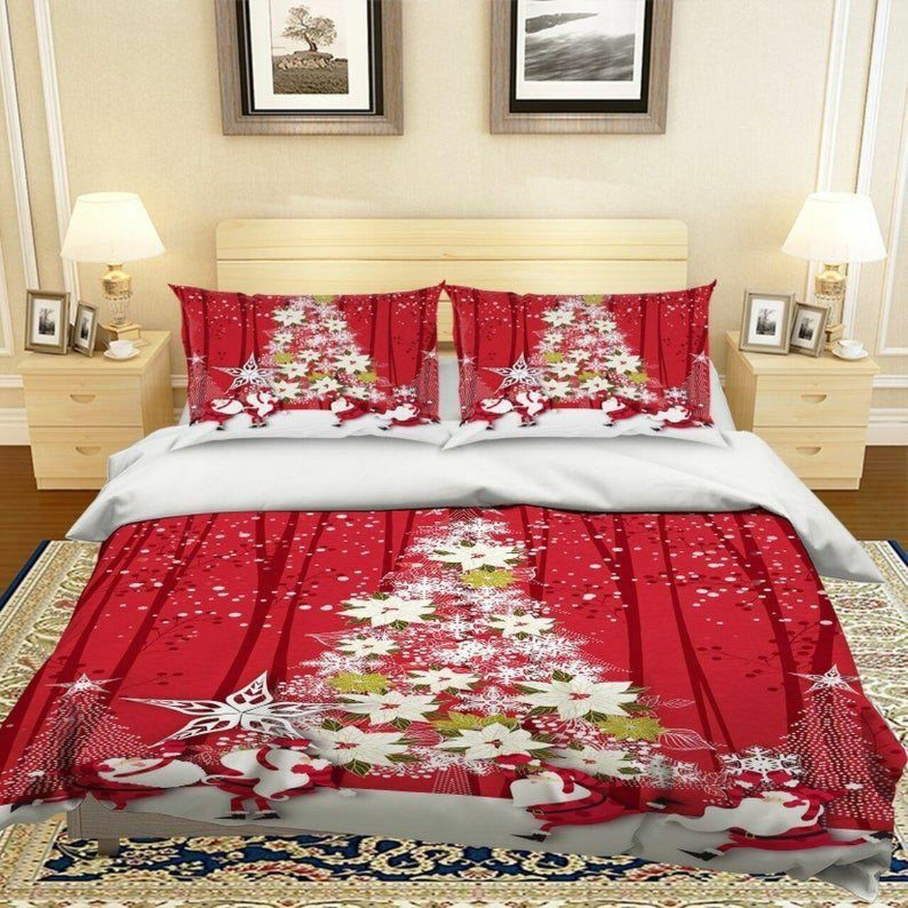 Red Christmas Tree Cla0310506Bs Amazing Christmas Bedroom Decor Duvet Cover Bedding Set With Pillowcase Meaningful Gift For Friend Holiday Season Christmas Gift red christmas tree cla0310506b bedding sets d2230416
