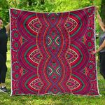 red tribal ethnic mandala cl17100533mdq quilt blanket d2480934