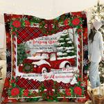red truck all because of the old rugged cross quilt blanket d2448421