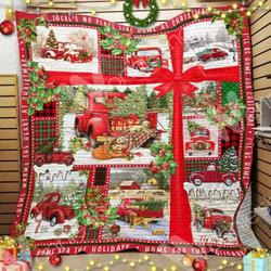 Red Truck Christmas Cl15100324Mdq Quilt Blanket