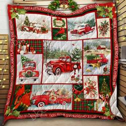Red Truck Christmas Lmc111129 Quilt Blanket